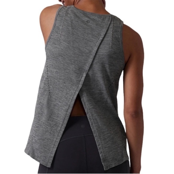 Athleta | Women’s Grey Foothill Seamless Tank Top Size Small - Picture 2 of 6